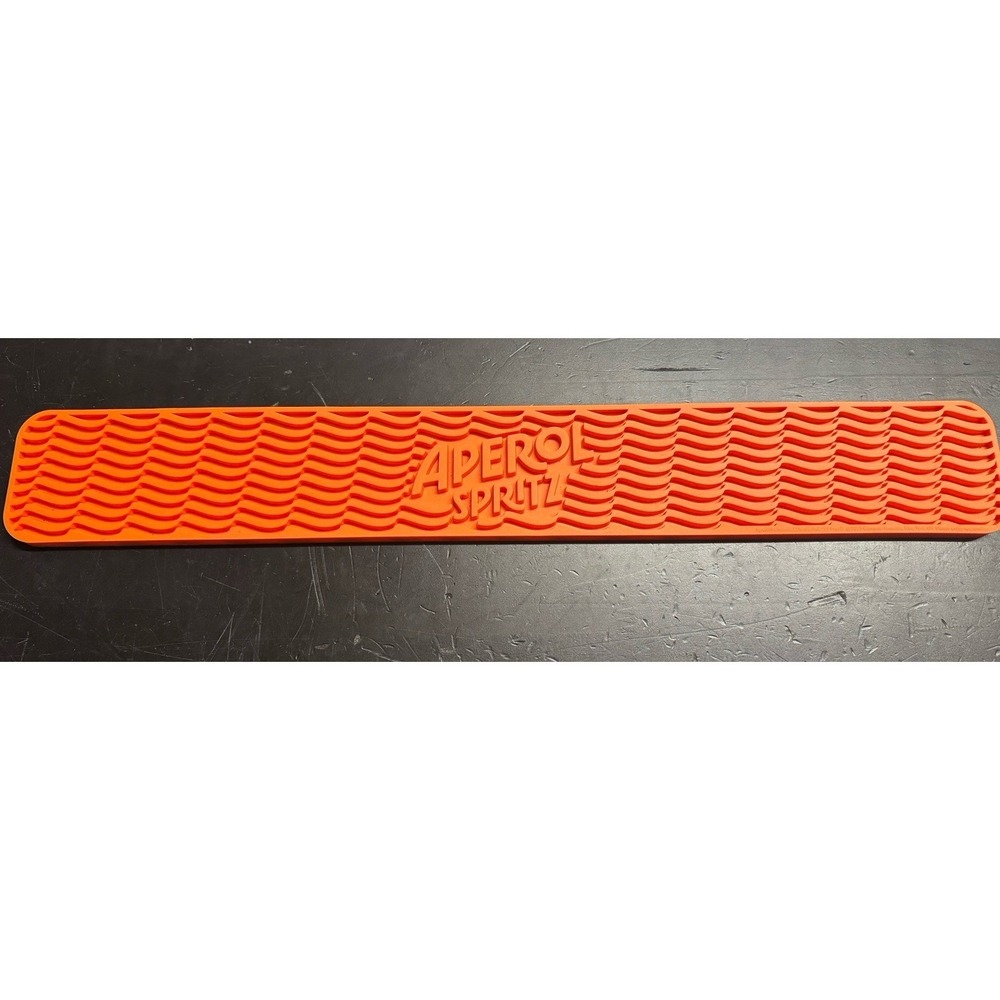 APEROL SPRITZ RUBBER‎ BAR RAIL RUNNER SPILL COASTER MAT *BRAND NEW* ORANGE
